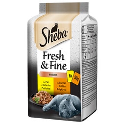 SHEBA® Fresh & Fine kapsičky pro dospělé kočky Kuřecí a Krůtí image
