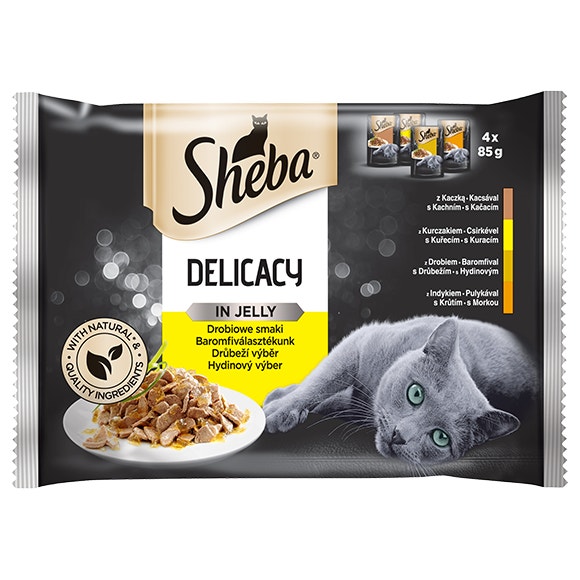 image Sheba-kapsicky-drubezi-vyber-v-zele-4x85g